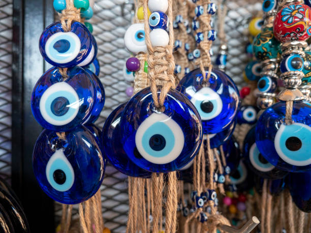 istock Various sizes of evil eye beads, Turkish evil eye beads, 2154440794