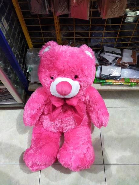 istock A pink teddy bear sits in the shop 2154445255