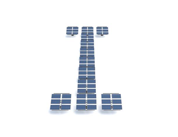 istock Solar panels spelling out the letter I 2154451849