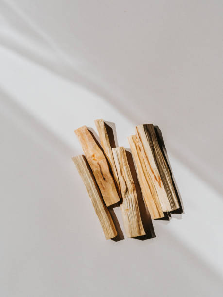 istock Wooden sticks Palo Santo on light background 2154468126