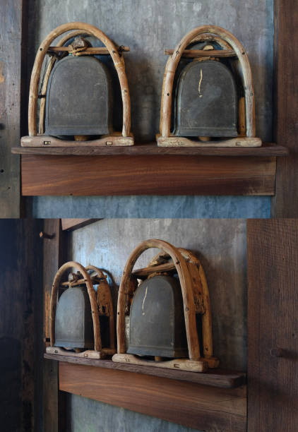 istock Antique bronze cowbells 2154469330