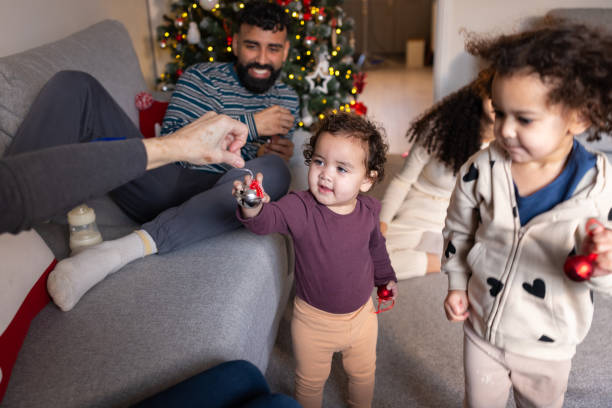 istock Intrigued Child at Christmas 2154469761