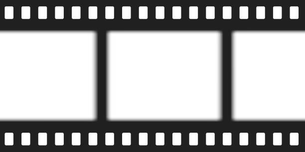 istock Old cinematic frame, video film strip. Retro vintage tape empty template with slide. Tape border, grunge textured silhuette. Video photo reel on transparent background . Vector illustration 2154473040