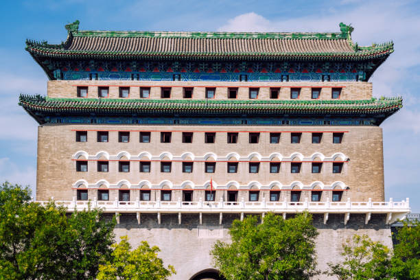 istock Traditional Chinese Architecture in Beijing, China Under Blue Sky 2154475688