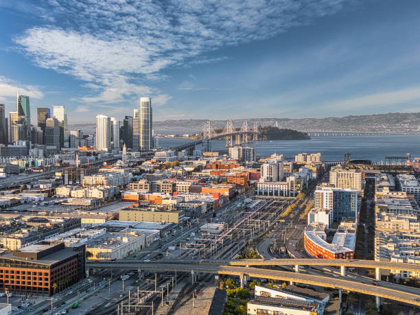 istock Aerial View Bay Bridge and Skyline 2154476929
