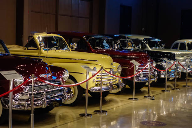 Pomerode, SC, Brazil : automobile museum, or Museu do Automovel. Vintage cars.