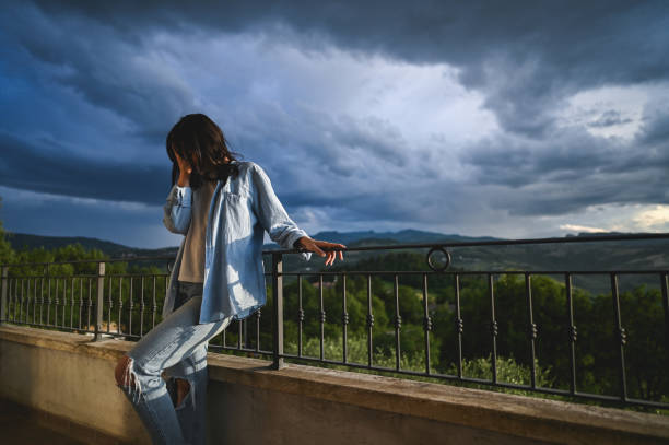 istock Woman in depression portrait. 2154491582