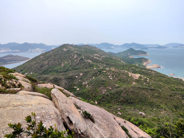 istock Panorama from Mount Stenhouse, Lamma island, Hong Kong 2154494014
