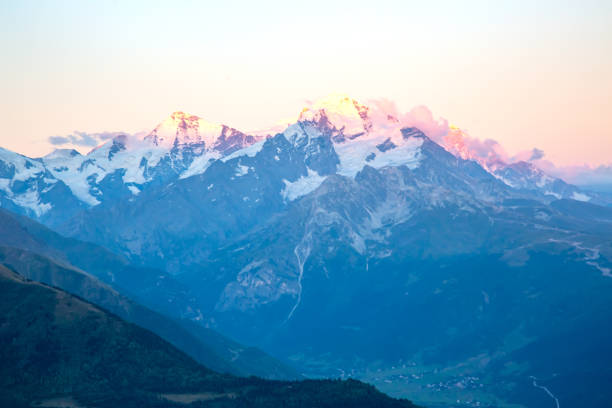landscape view in mountainous terrain in Georgia