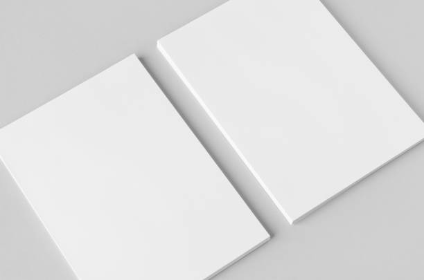 istock Cv, resume, letterhead, invoice mockup. Stack of A4 papers on a grey background. 2154521188