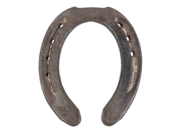 istock 1 old horseshoe isolated on transparent background,  Luck and fortune charm 2154525587
