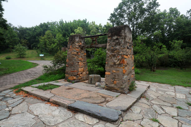 istock Ancient Chinese water well architectural landscape, Beijing 2154528099