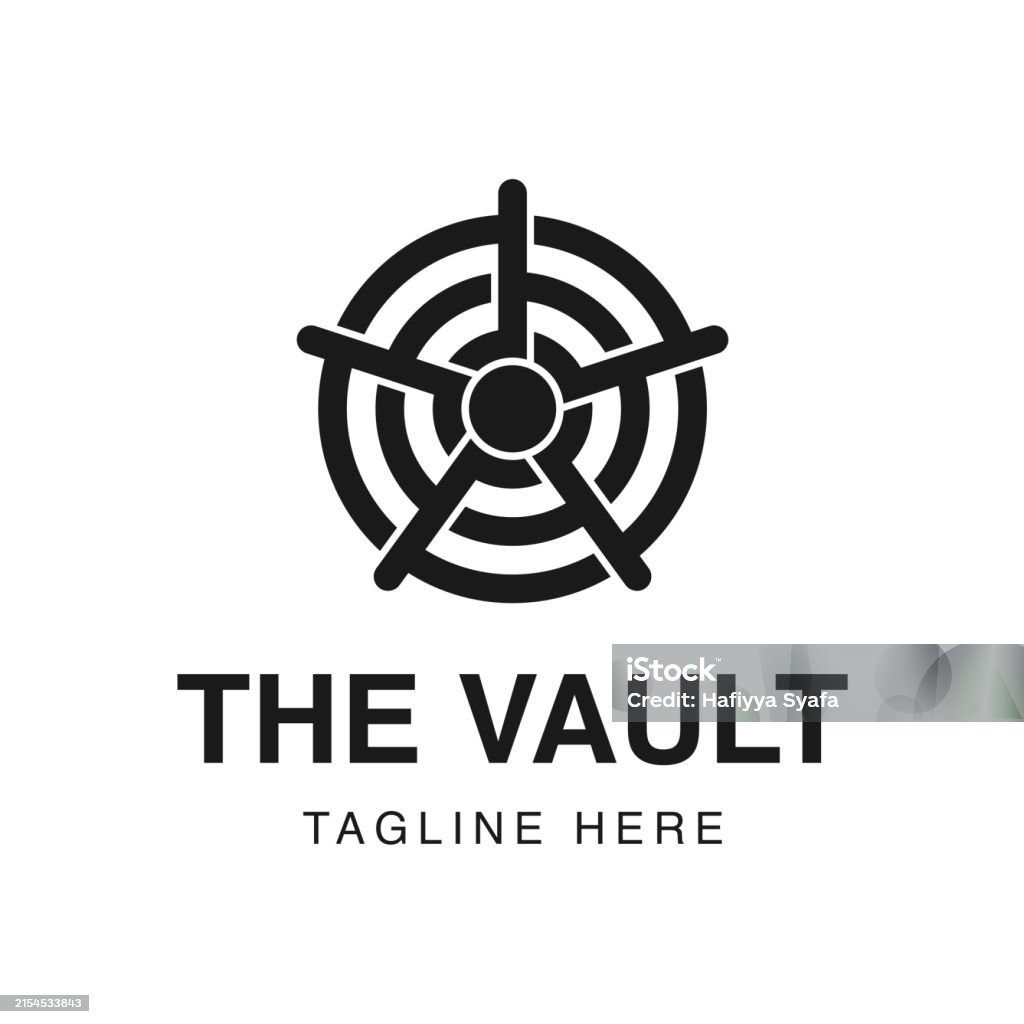 Vault Inplace Sign Vector Illustration Of Vault Safe Vector Illustration Vault Lock Vector ...