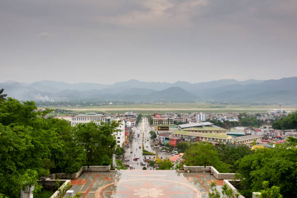 istock Panoramic View of Dien Bien Phu and its Majestic Mountains 2154535007