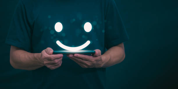 istock Customer services best excellent business rating experience. Satisfaction survey concept. user gives ratings to service experience on the online application, online marketing, and business processes. 2154537969