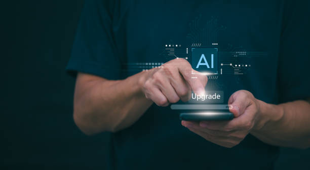istock Businessmen upgrading AI systems To have more talent and intelligence, concepts management digital transformation, Internet of Things, Big Data and Automation, Data Search, Online Marketing 2154538983