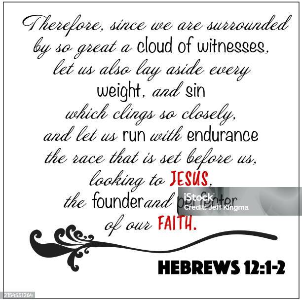 Hebrews 1212 Stock Illustration - Download Image Now - Bible, Book ...