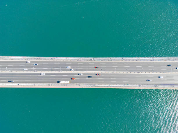 istock Aerial top view of Bridge and Istanbul Bosphorus. 2154552839