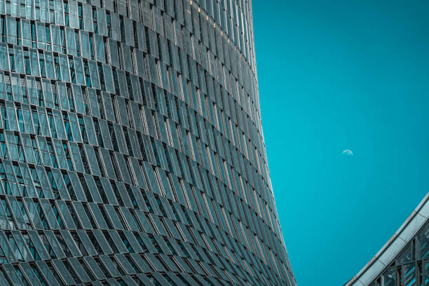 istock Modern financial buildings in business district;Architectural Backgrounds 2154554766