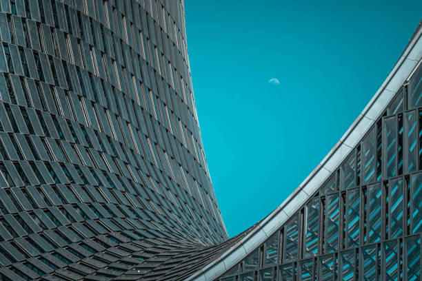 istock Modern financial buildings in business district;Architectural Backgrounds 2154554779