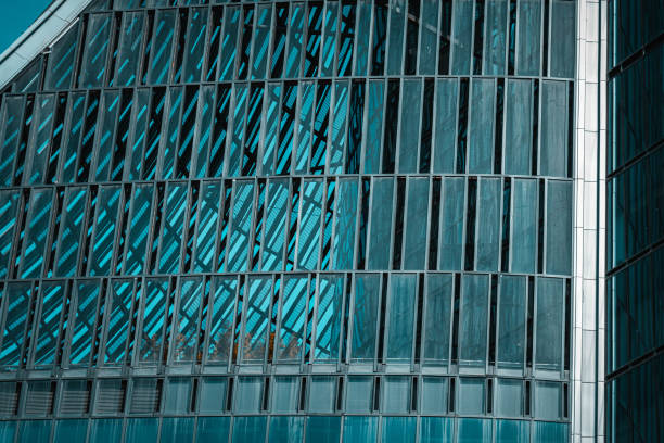 istock Modern financial buildings in business district;Architectural Backgrounds 2154554786