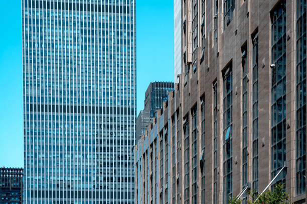 Modern financial buildings in business district;Architectural Backgrounds