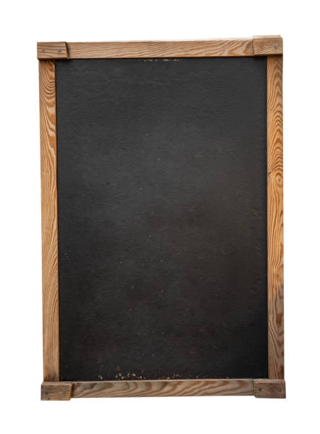 istock the old wooden  slate on white, isolated 2154559089