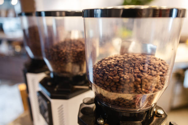 istock Close-up of coffee beans in a cafe 2154568157