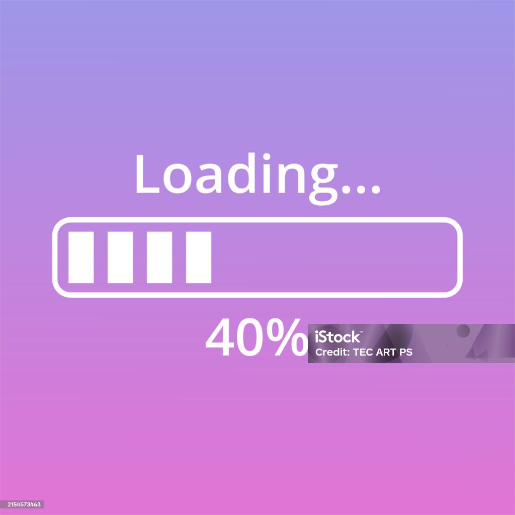 Progress Loading Bar Stock Illustration - Download Image Now - Chart ...