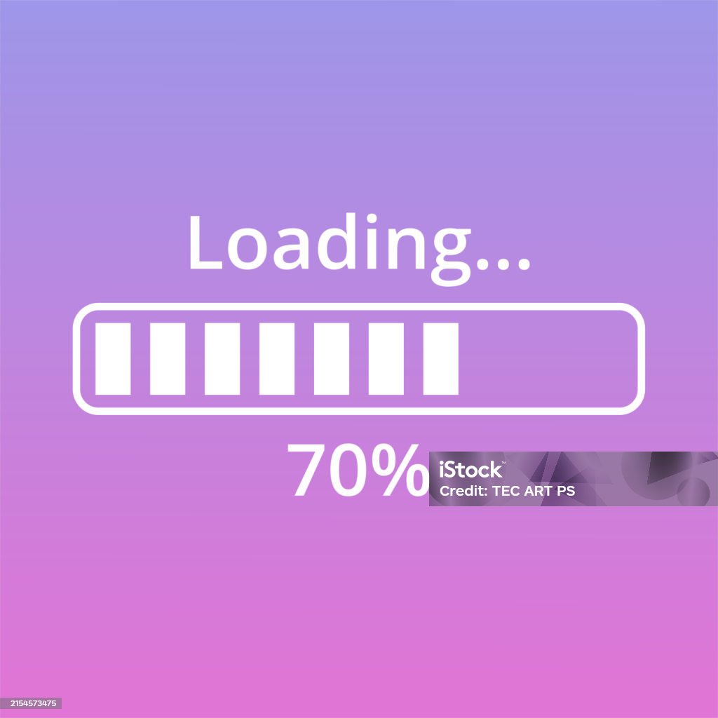 Progress Loading Bar Stock Illustration - Download Image Now - Chart ...