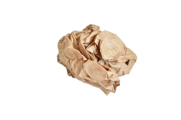 istock Crumpled paper lunch bag - trash 2154576052