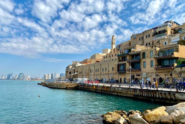 istock old town and sea port in Jaffa 2154580922
