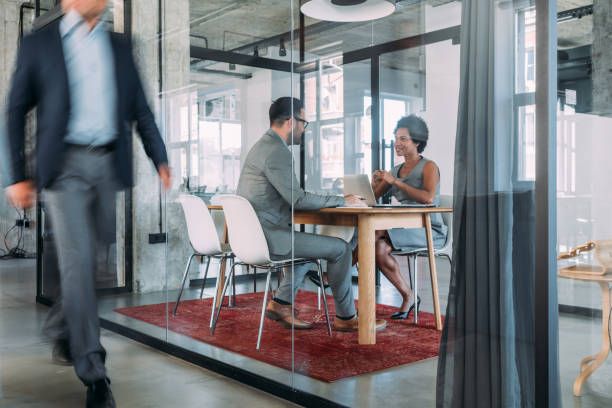 istock Business partners on meeting in the office. 2154584819
