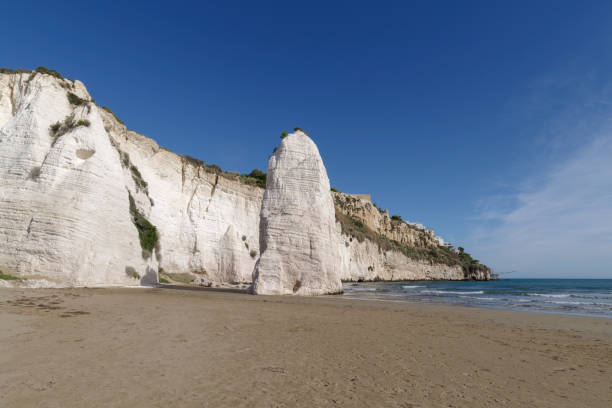 istock Scialara beach with Pizzomuno rock, Vieste, Apulia, Italy 2154587769
