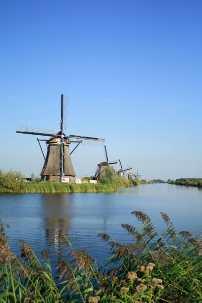 istock Historic windmills at Kinderdijk, Kinderdijk-Elshout, Holland, Netherlands 2154591269