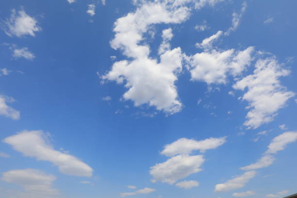 istock Beautiful blue sky and white clouds in summer, North China 2154593247