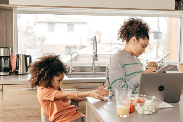istock The Kitchen Office: Making Work-from-Home Productive for Parents with Young Children 2154595099