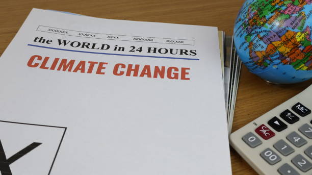 istock Climate Change News on a mock newspaper 2154597784