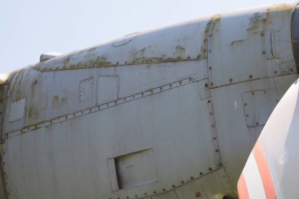 istock Modern Military Vehicle - Abandoned Cargo Aeroplane 2154601790