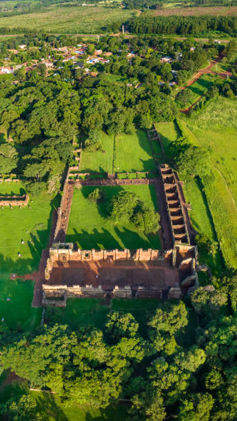 istock Jesuits Ruins. San Ignacio mini mission founded in 1632 by the Jesuits, Misiones Province, Argentina 2154603344