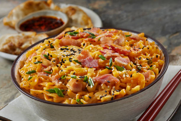 istock The viral Spicy Chicken Carbonara Ramen 2154605350