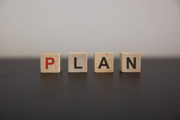istock Plan word written on wooden cubes. 2154612111