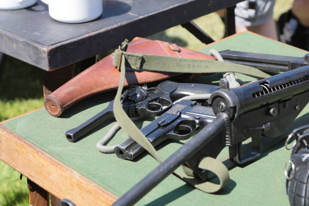 istock British Second World War Arms and Armour - Pistols and Sidearms 2154612418