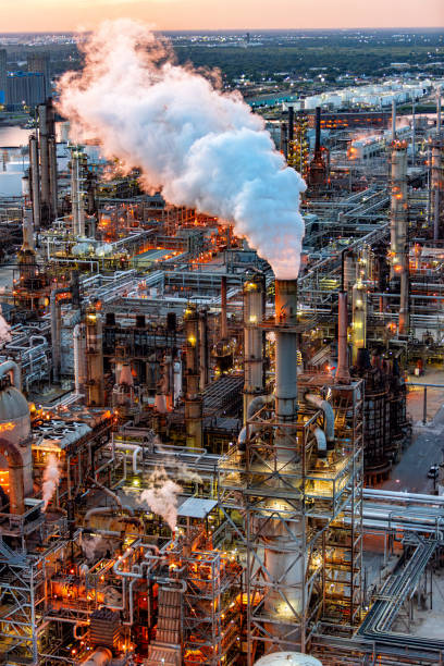 istock Houston Refinery Aerial 2154613424