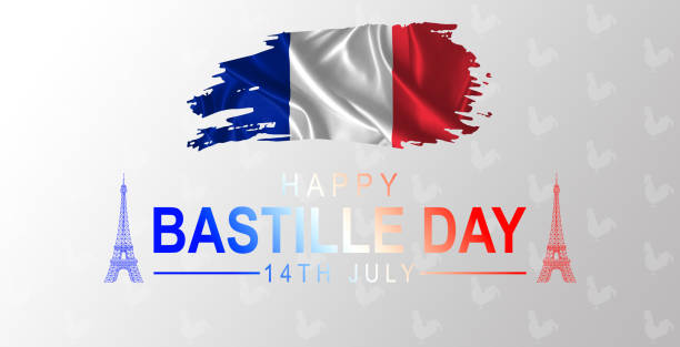 istock Happy Bastille day france greetings. vector illustration design. 2154619331
