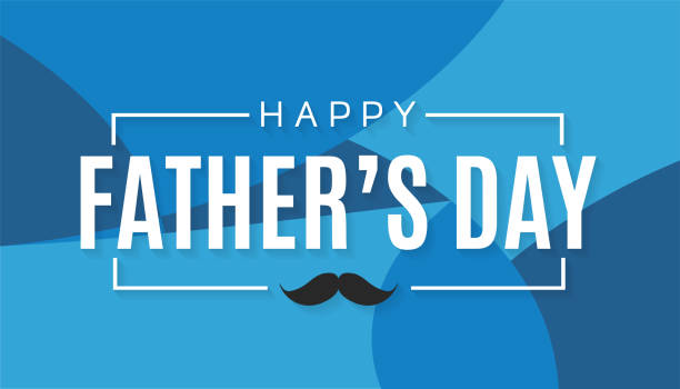 ilustrații de stoc cu happy father's day carte abstractă, poster. vector - ziua tatălui