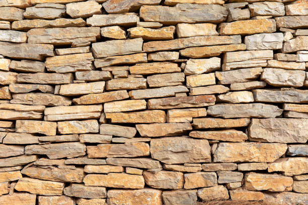 istock Natural Flat Stones Wall Texture Background for Architecture and Design 2154629899