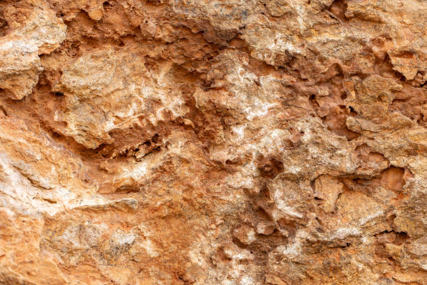 Vibrant Red Rock Surface Texture Background - Natural Geological Formation
