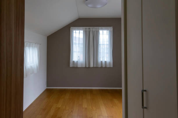 A clean room in a newly built house