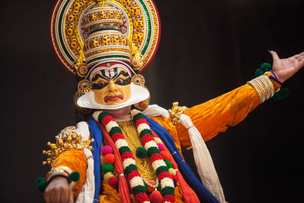 istock Kathakali artist rare subhramanya pose 2154638761